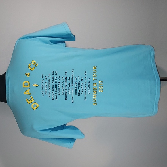 Alstyle Apparel Dead & Co 2017 Summer Tour Blue Yellow S/S T-Shirt Size Large - Picture 2 of 3